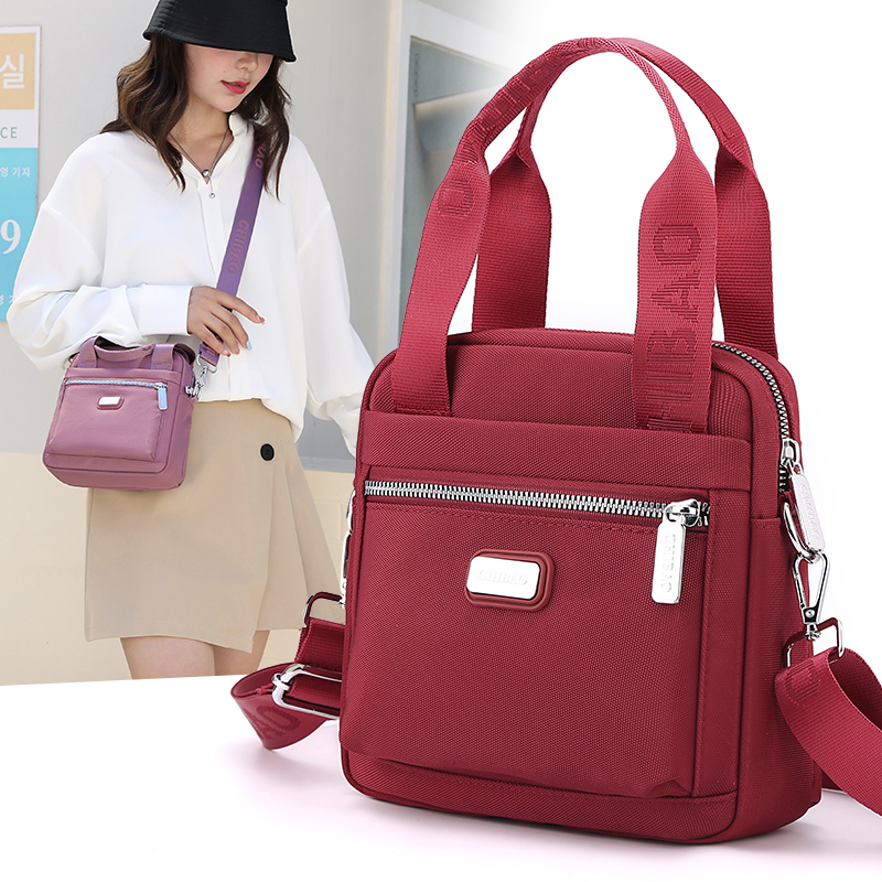 Women's crossbody bag, waterproof Oxford fabric, women's single-shoulder bag, exquisite and lightweight outdoor casual bag, travel women's bag, portable and crossbody dual-purpose bag Specification image