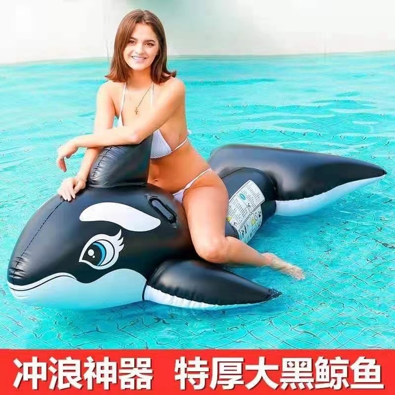 新款鲸鱼坐骑游泳圈儿童冲浪板水上乐园戏水玩具浮排成人游泳神器详情图1