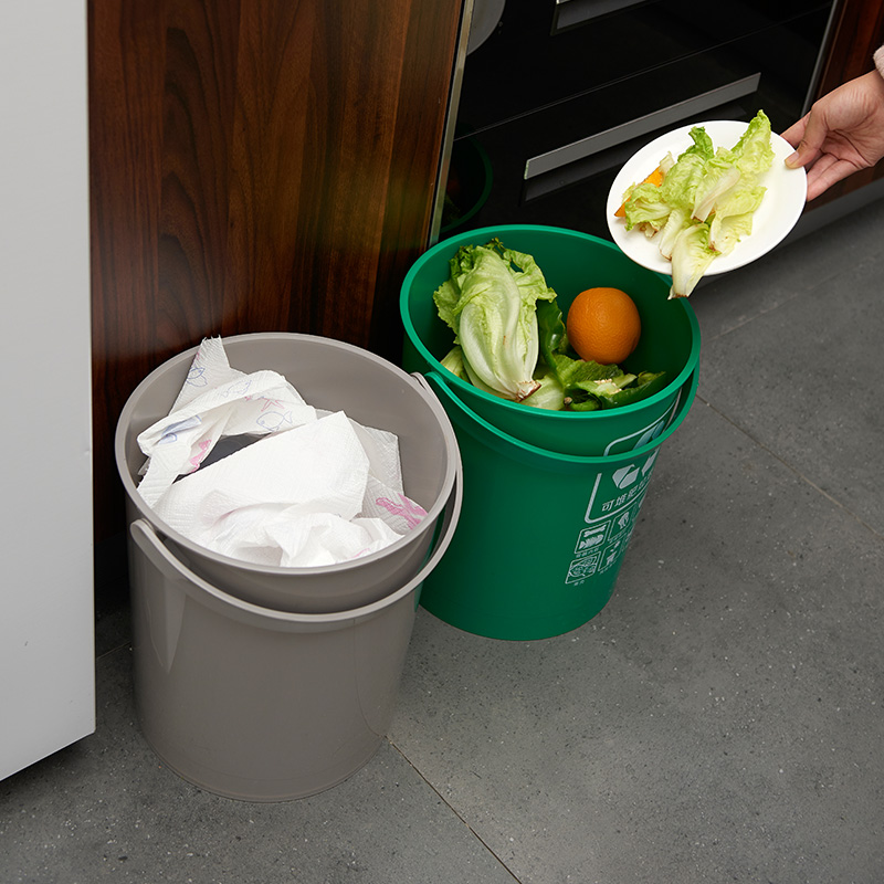 厨房客厅卫生间垃圾桶 创意分类多色垃圾桶 印花logo无盖垃圾桶