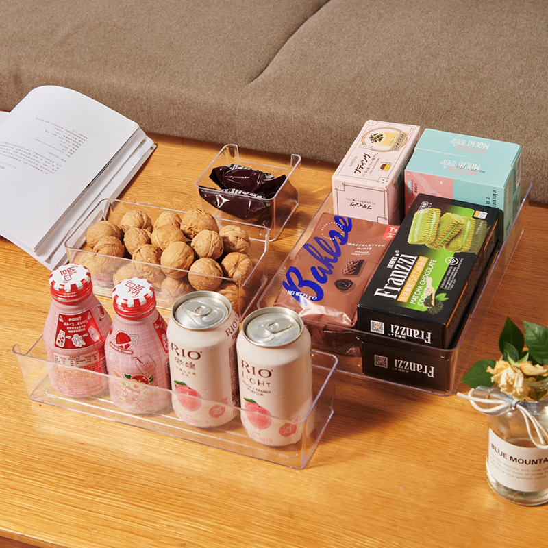 PET cosmetics storage rack, multi-layer desktop rack, skin care product storage rack, household transparent storage box