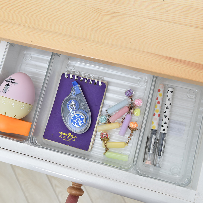 Desktop cosmetics storage box, girls' water and lotion dust-proof storage box with transparent lid Item Picture