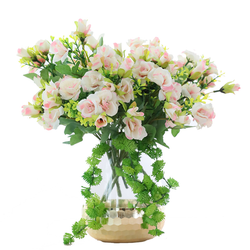 Direct sales and wholesale of 18-head woolen fabric roses for wedding photography and wall decoration. JM0934 rose, rose Specification image