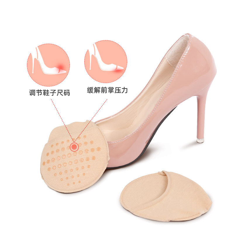 Put half socks on the front of the high heels Specification image