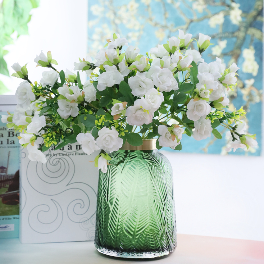 Direct sales and wholesale of 18-head woolen fabric roses for wedding photography and wall decoration. JM0934 rose, rose Item Picture