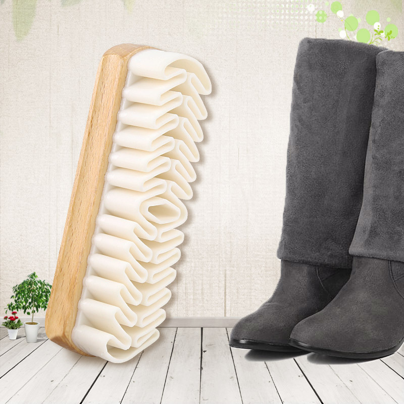 Suede surface rubber brush