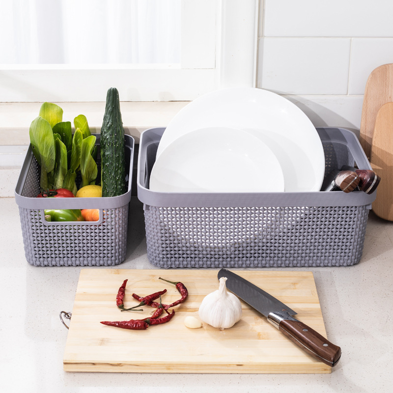 Plastic storage basket, storage basket Specification image