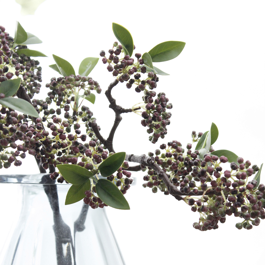 Artificial bean curd short branch material artificial flower home decoration PG6003 bean curd plastic bean curd Specification image