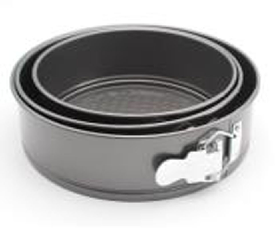 3pcs小号不沾圆形带扣活底模 锁扣蛋糕模具慕斯蜂巢家用碳钢烤盘 烘培工具