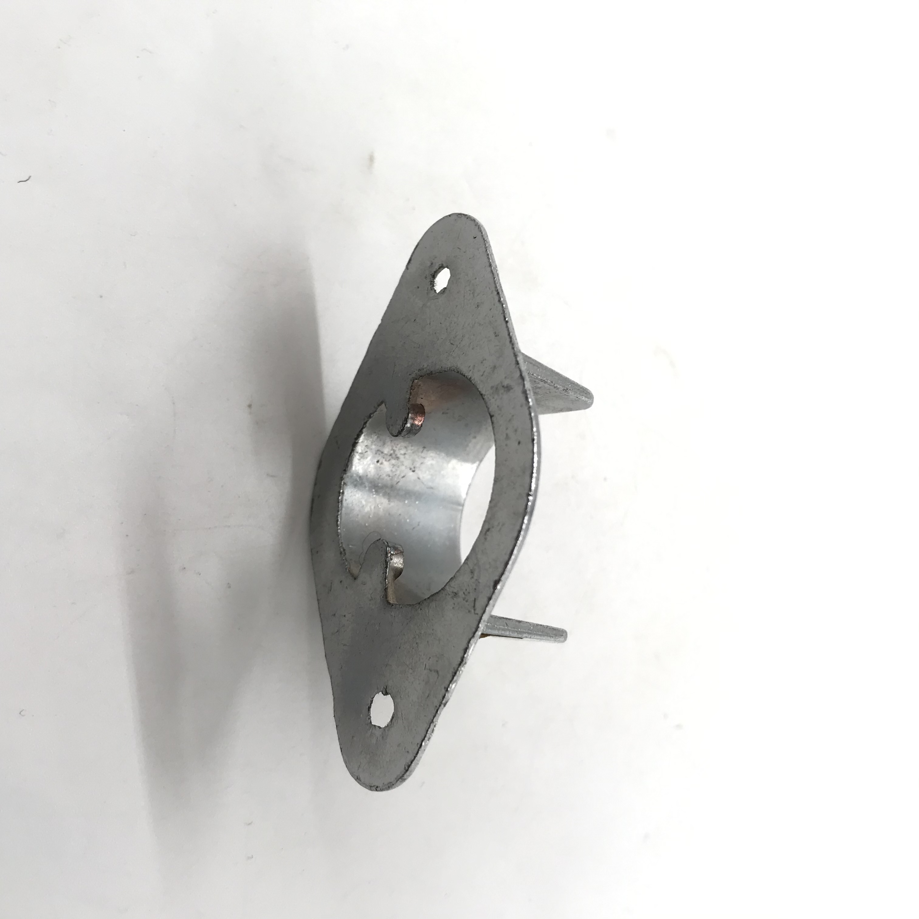 Shuzan high-quality brand stainless steel thickened high foot flange seat, non-drilling telescopic rod fixed seat, shower curtain rod, towel rod, round pipe support seat, other hardware tools details Picture