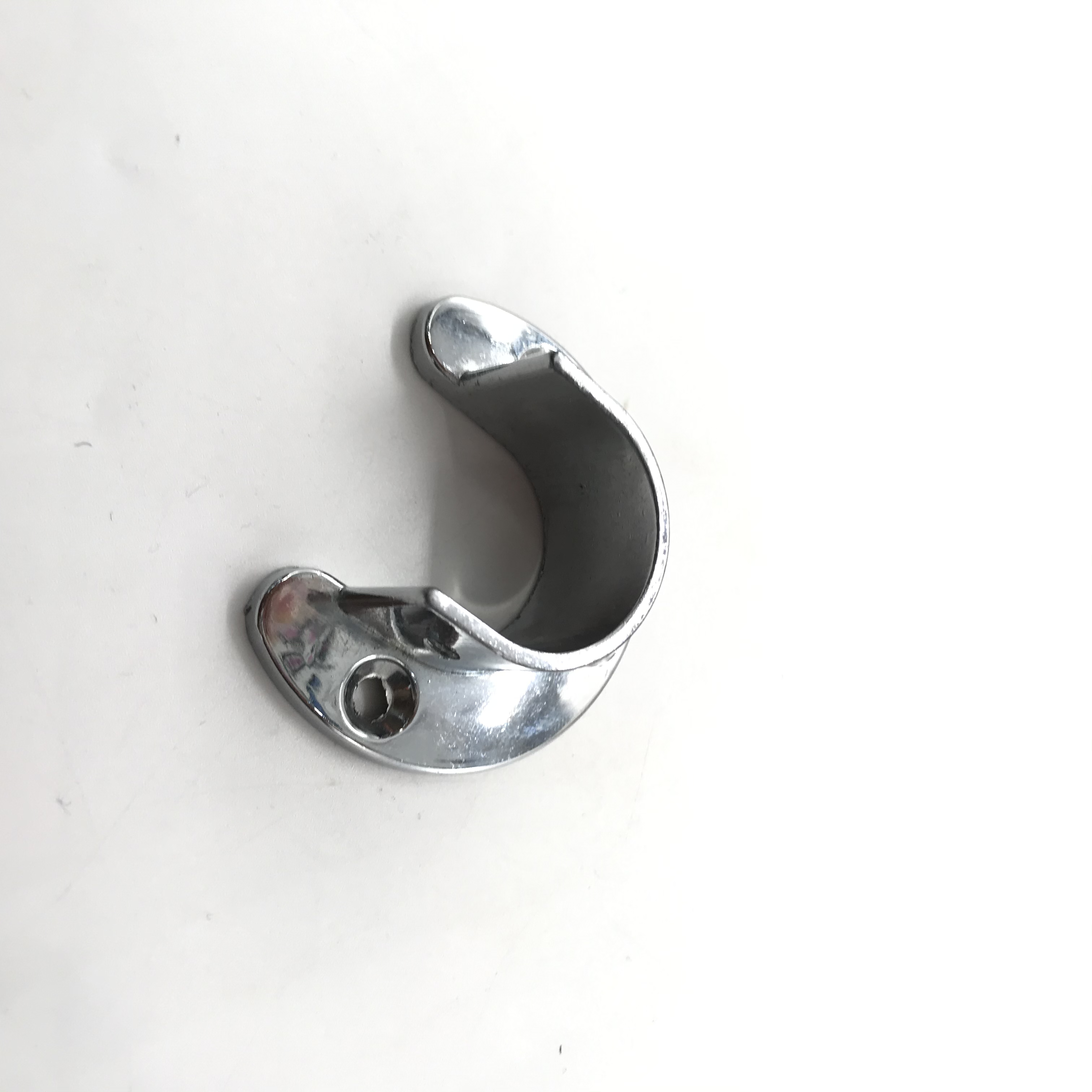 Shuzan Modern Hardware, high-end stainless steel durable semi-circular open flange seat, clothes rod support, factory direct sales, genuine product guarantee undefined