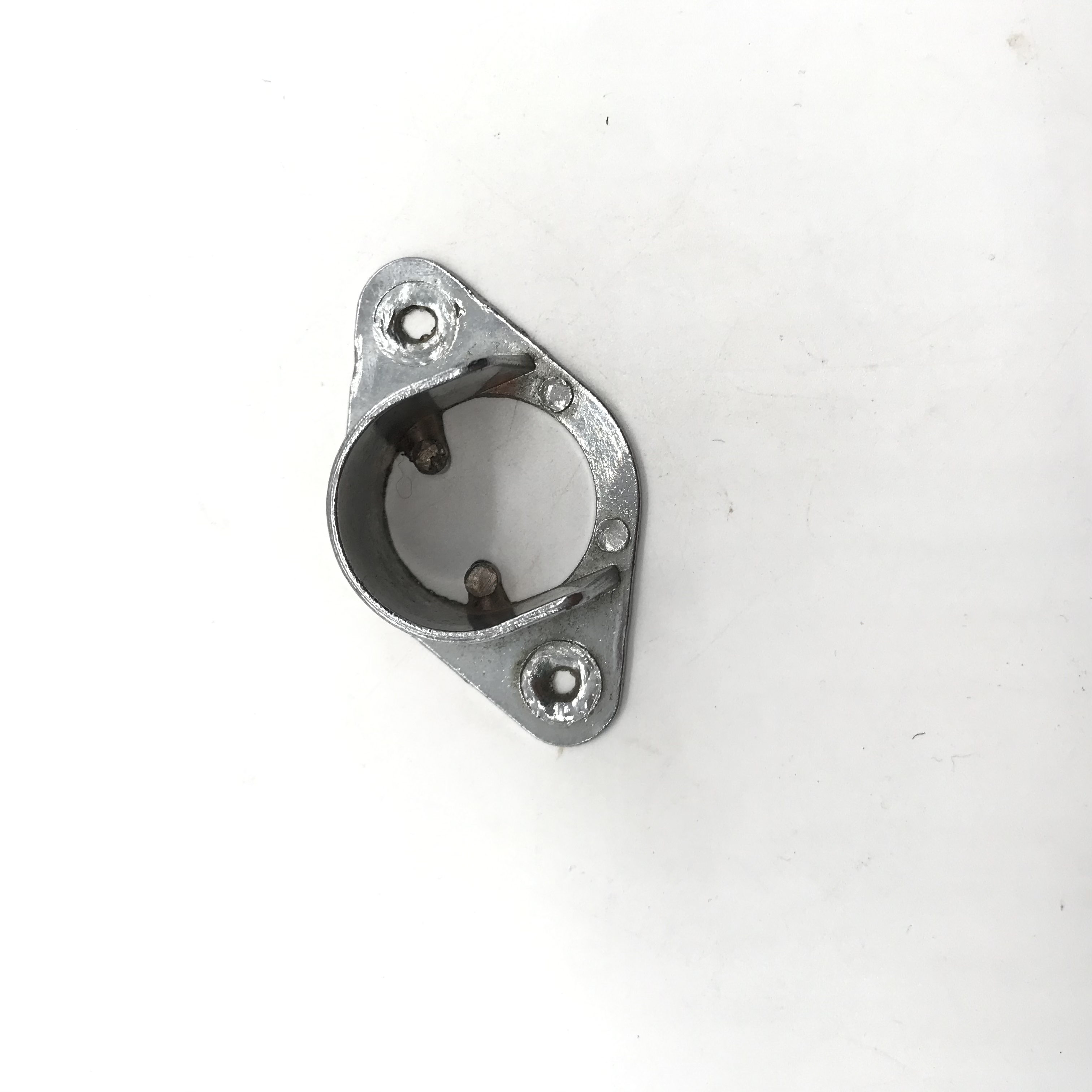 Shuzan high-quality brand stainless steel thickened high foot flange seat, non-drilling telescopic rod fixed seat, shower curtain rod, towel rod, round pipe support seat, other hardware tools