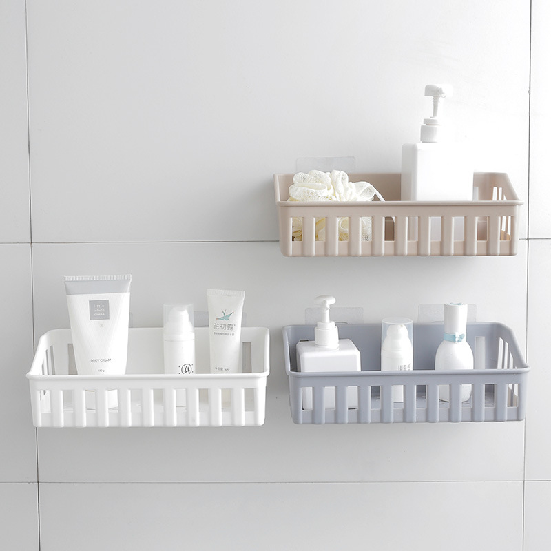Bathroom storage rack without drilling holes