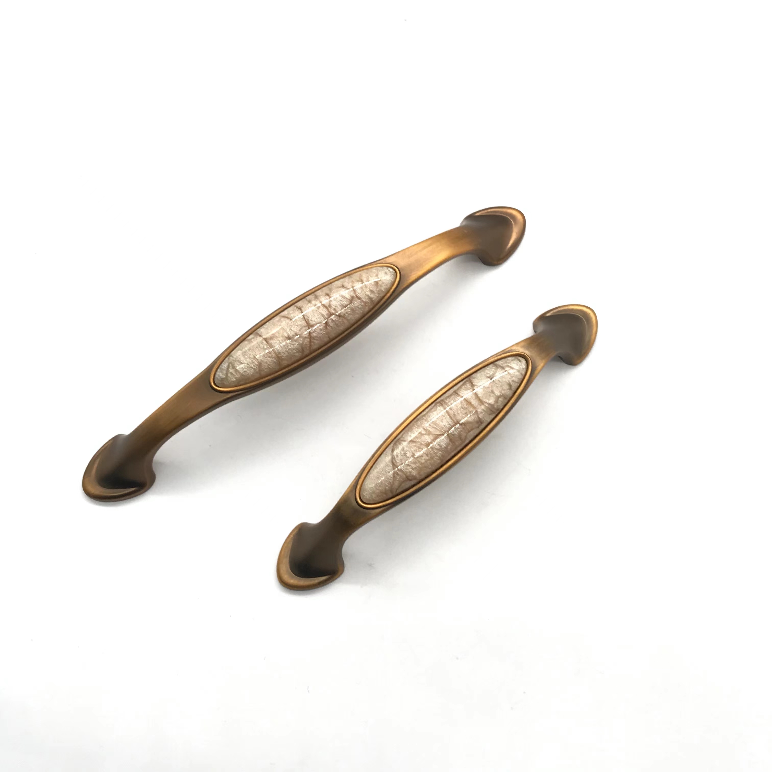 Shuzan European-style solid osmanthus handles, small single-hole country-style drawers, cabinets, shoe cabinets, ceramic full-star antique copper handles, door handles, and other hardware tools Item Picture