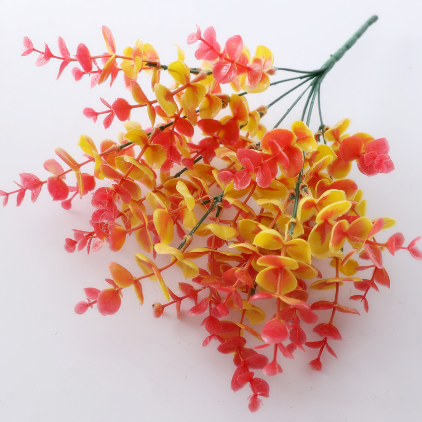 仿真花/7叉金钱叶/塑料细节图