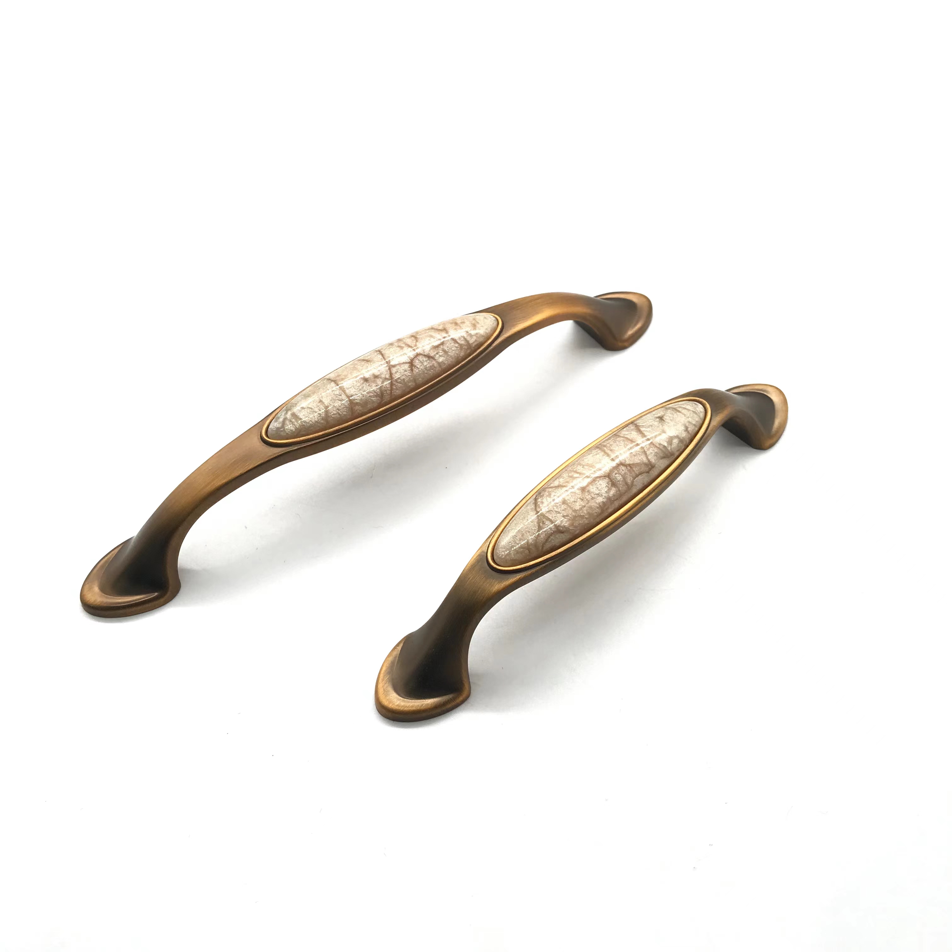 Shuzan European-style solid osmanthus handles, small single-hole country-style drawers, cabinets, shoe cabinets, ceramic full-star antique copper handles, door handles, and other hardware tools
