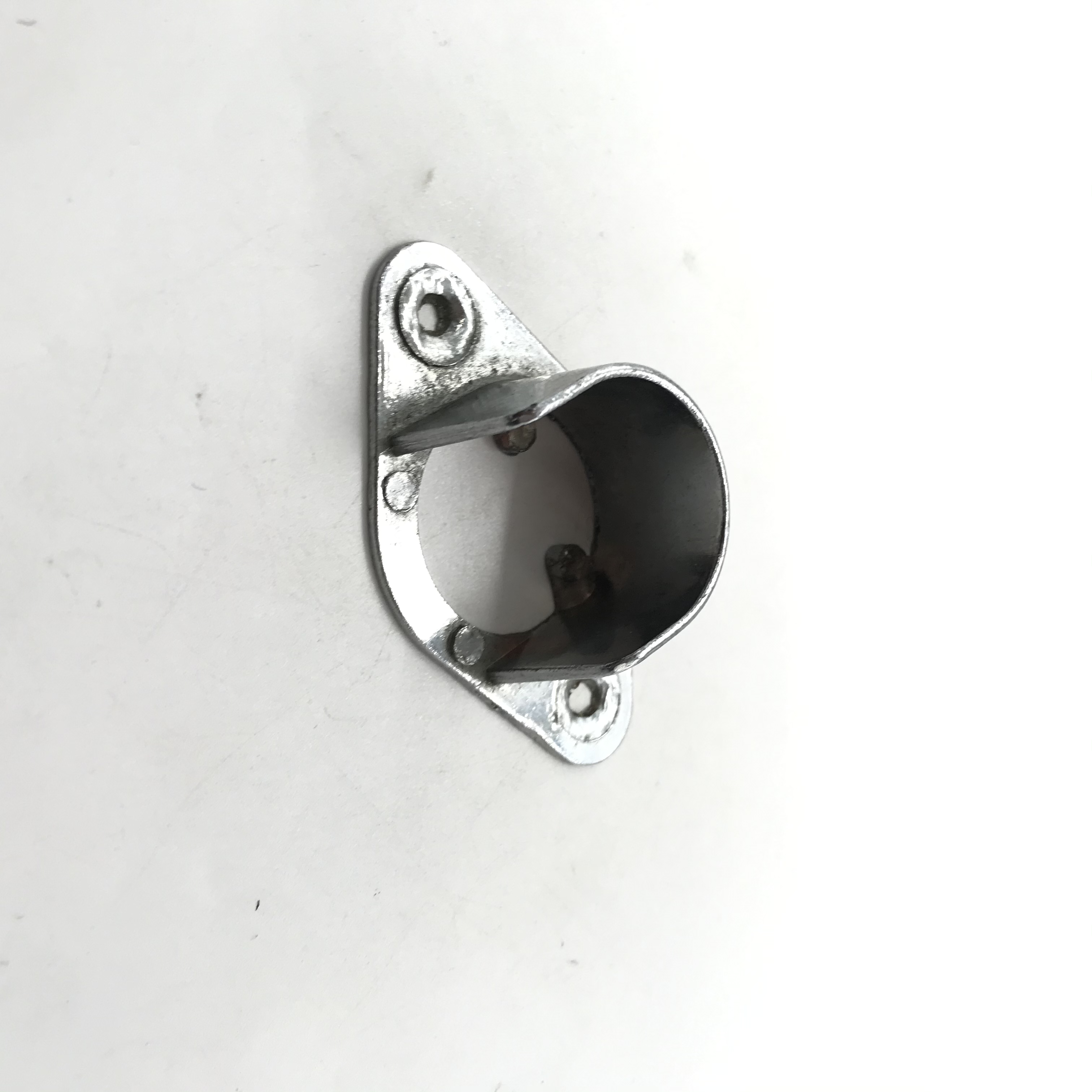 Shuzan high-quality brand stainless steel thickened high foot flange seat, non-drilling telescopic rod fixed seat, shower curtain rod, towel rod, round pipe support seat, other hardware tools Item Picture