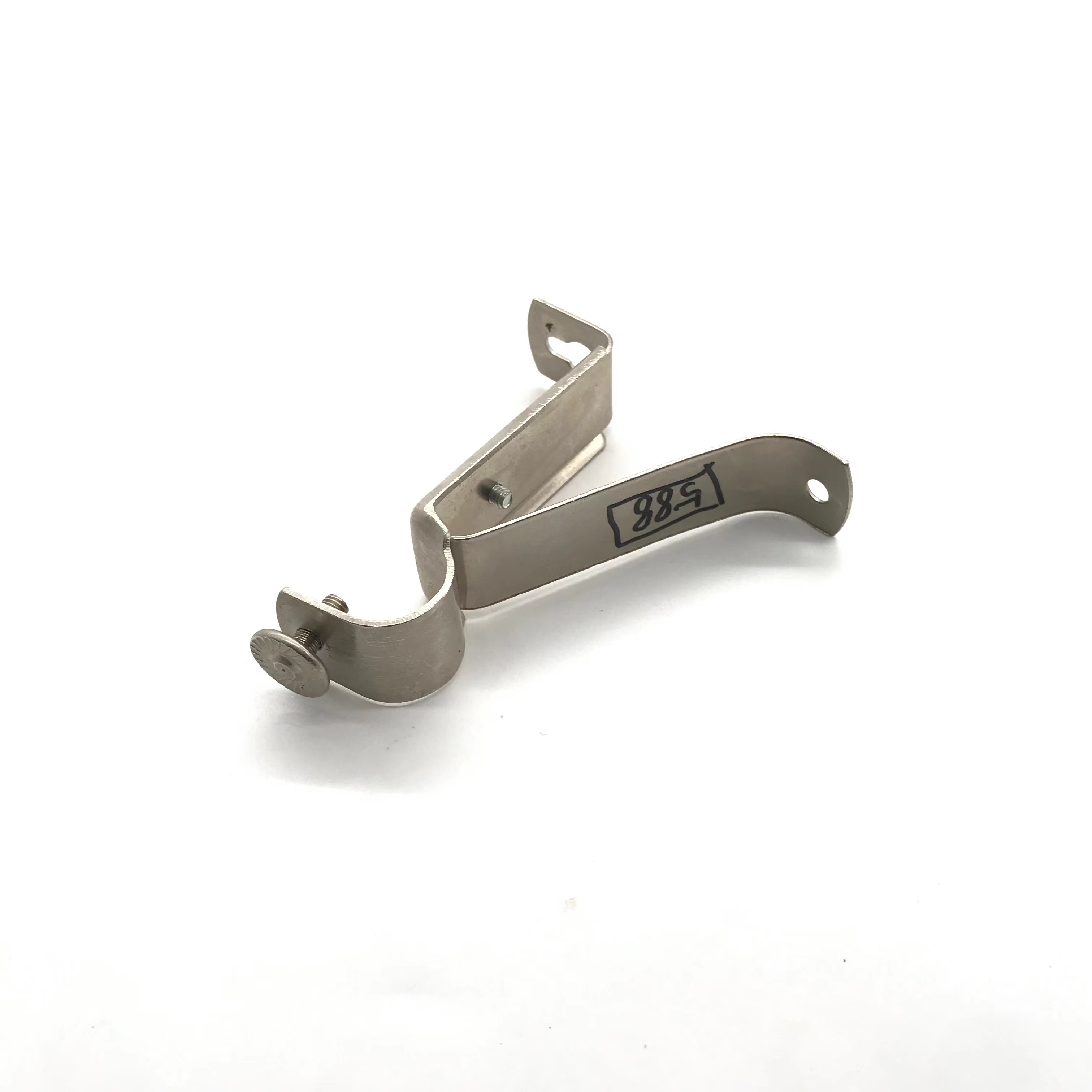 Shuzan universal thickened aluminum alloy Roman rod bracket, curtain rod accessories, top-mounted and side-mounted hanging brackets, curtain slide rail accessories, and other hardware tools details Picture