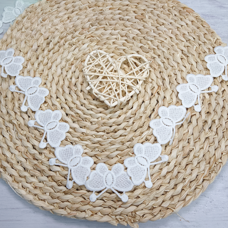Water-soluble lace embroidery barcode, factory direct sales, clothing accessories, best-selling scarves, butterfly lace Item Picture