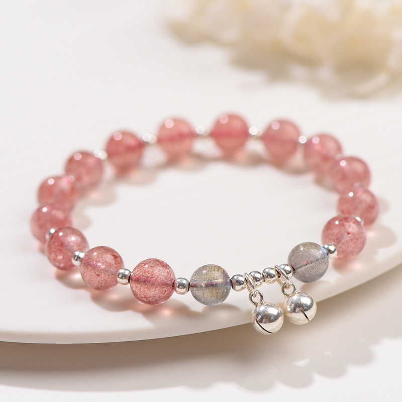 猫眼石/铃铛串珠手链/生日礼物细节图