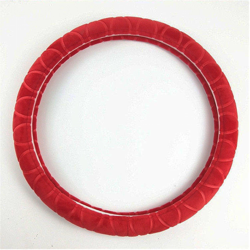 汽车用品/毛绒方向盘套/压花把套细节图