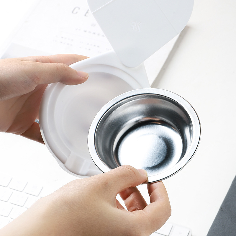 Desktop hidden stainless steel ashtray Application Scenario