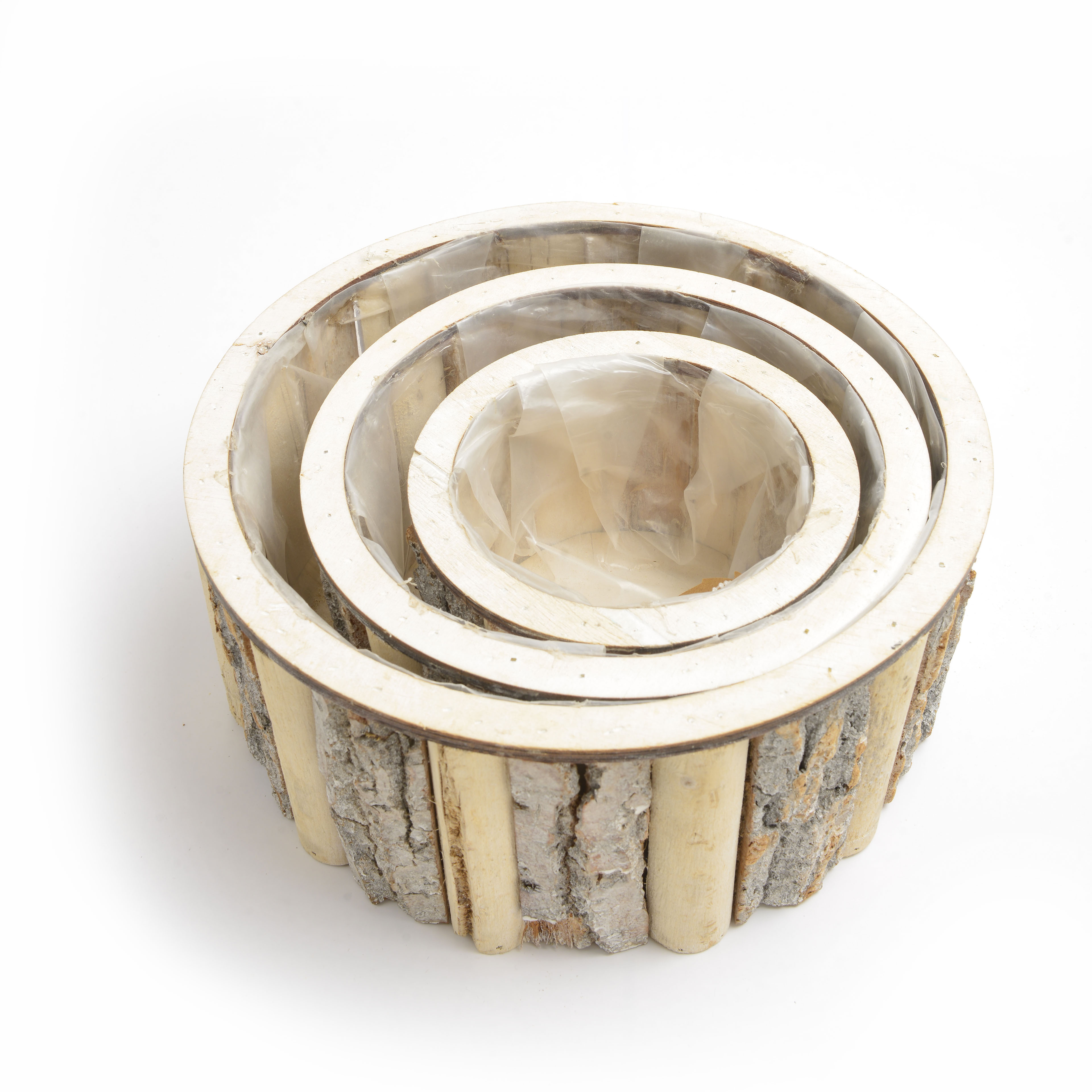 2022新款木质圆形花盆