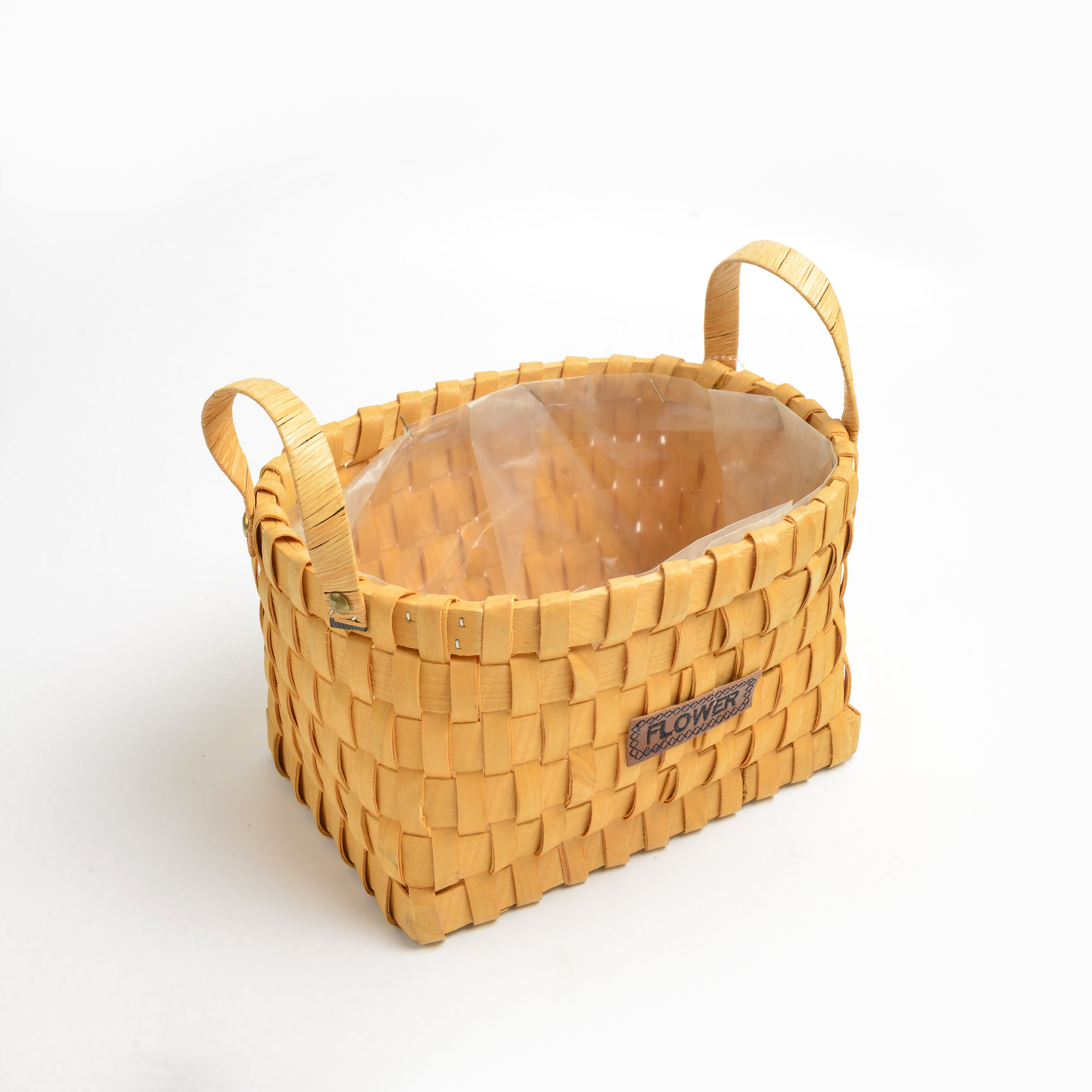 2022 New style bamboo woven letter flower basket Specification image