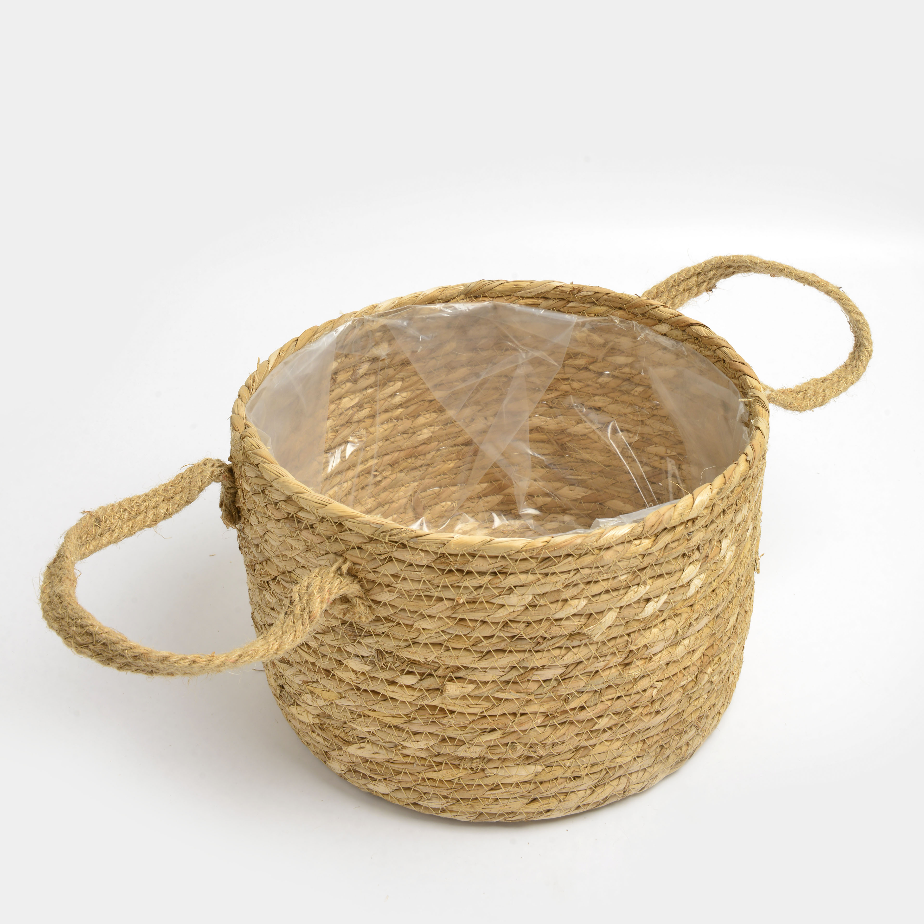 2022 New style cylindrical hemp rope woven flower basket Application Scenario