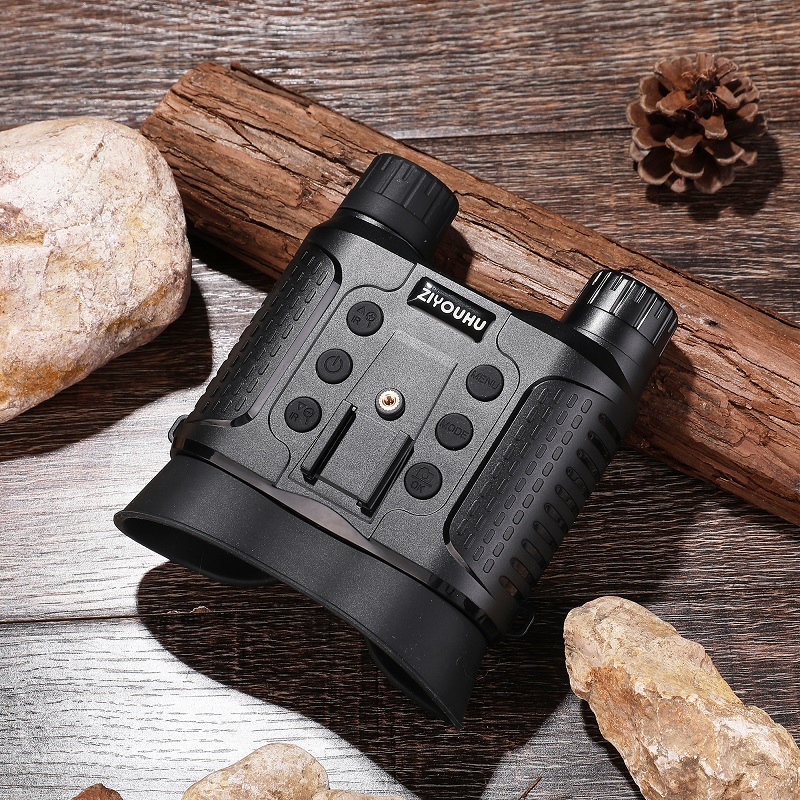 ZIYOUHU NV8160 all-black high-definition infrared night vision device, wearing a single soldier helmet for night photography Item Picture