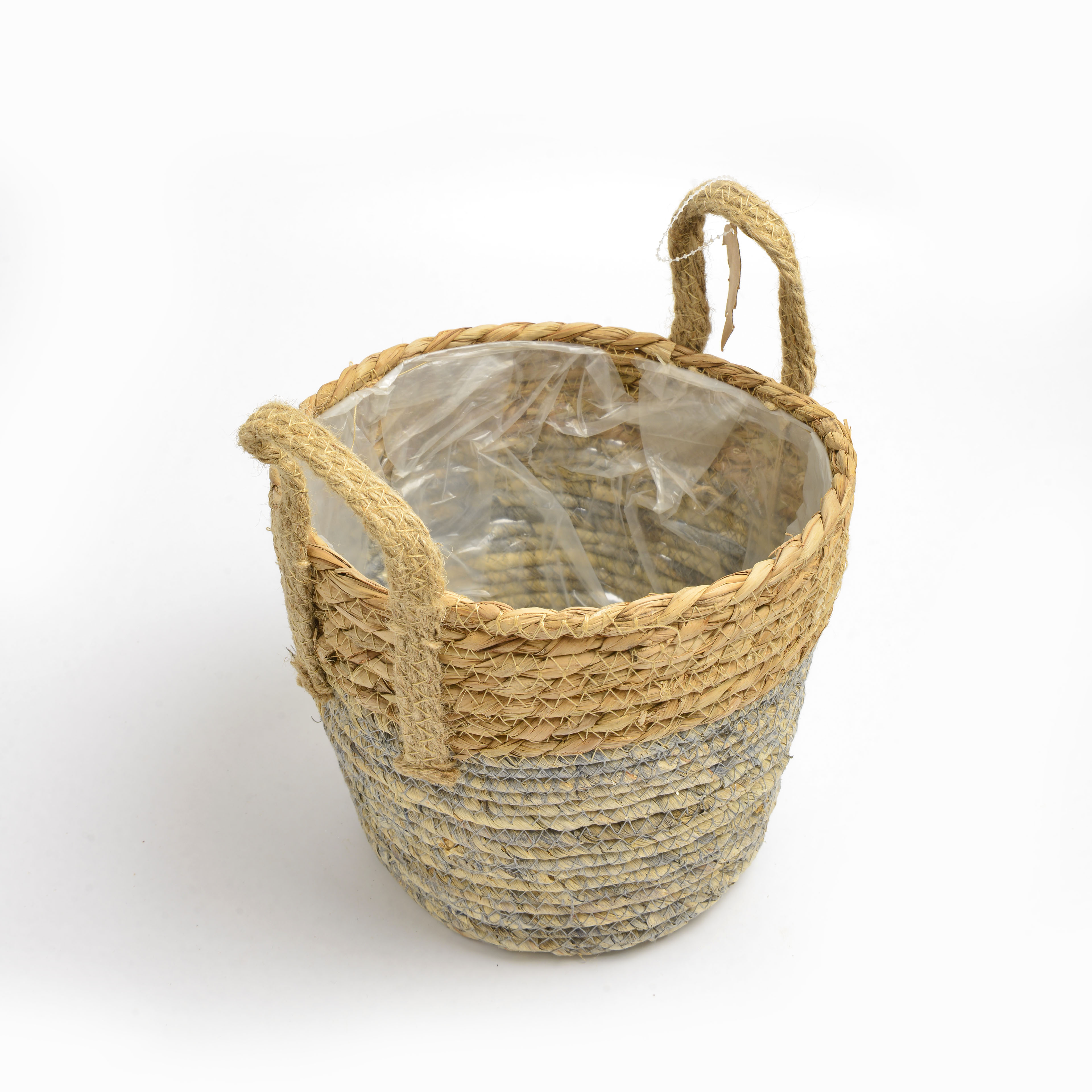2022 New style hemp rope woven flower basket flowerpot Specification image