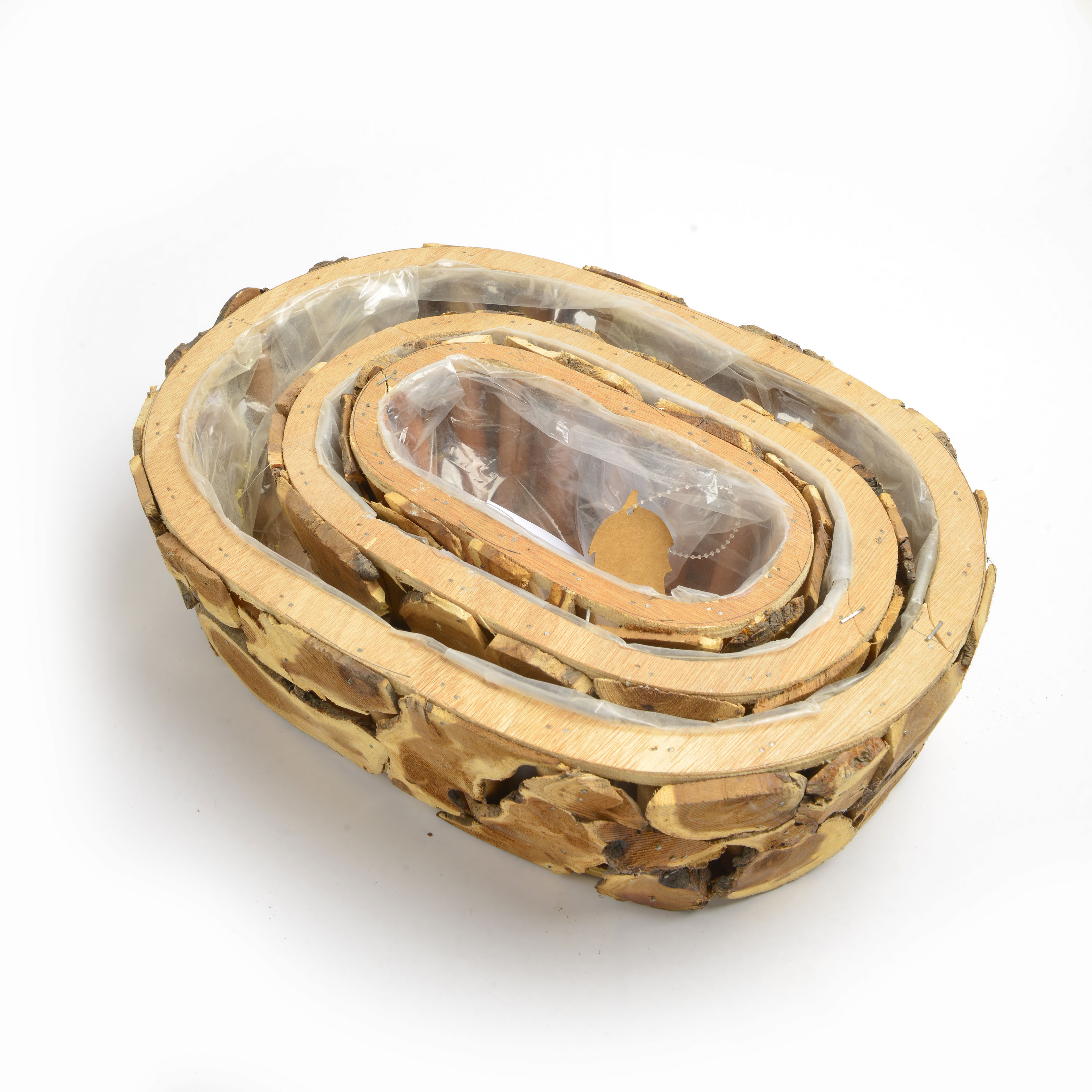 2022新款木质椭圆形花盆