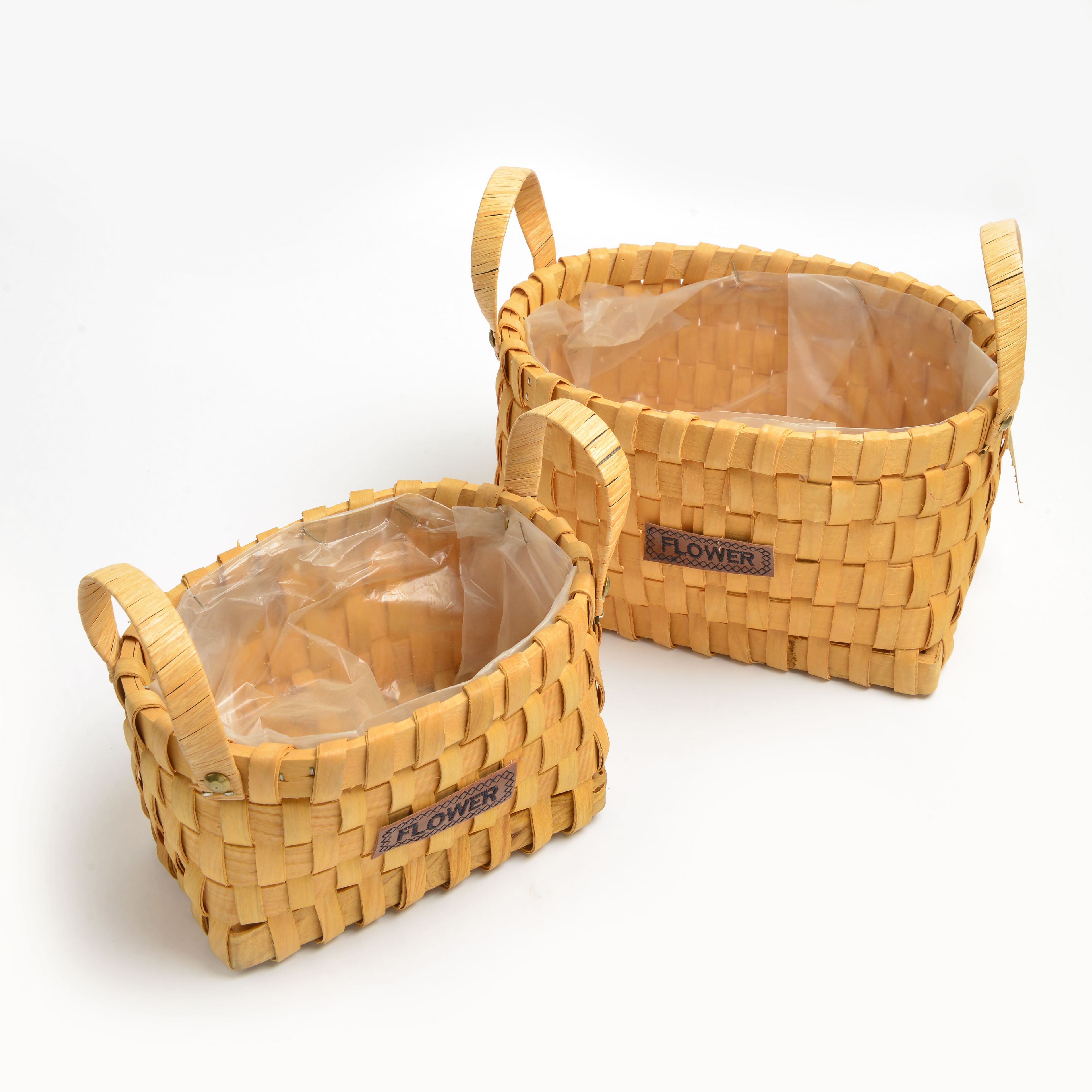 2022 New style bamboo woven letter flower basket