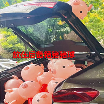 小红书同款粉红小猪猪空气球棒锤子网红可爱猪头充气PVC 玩具摆拍道具
