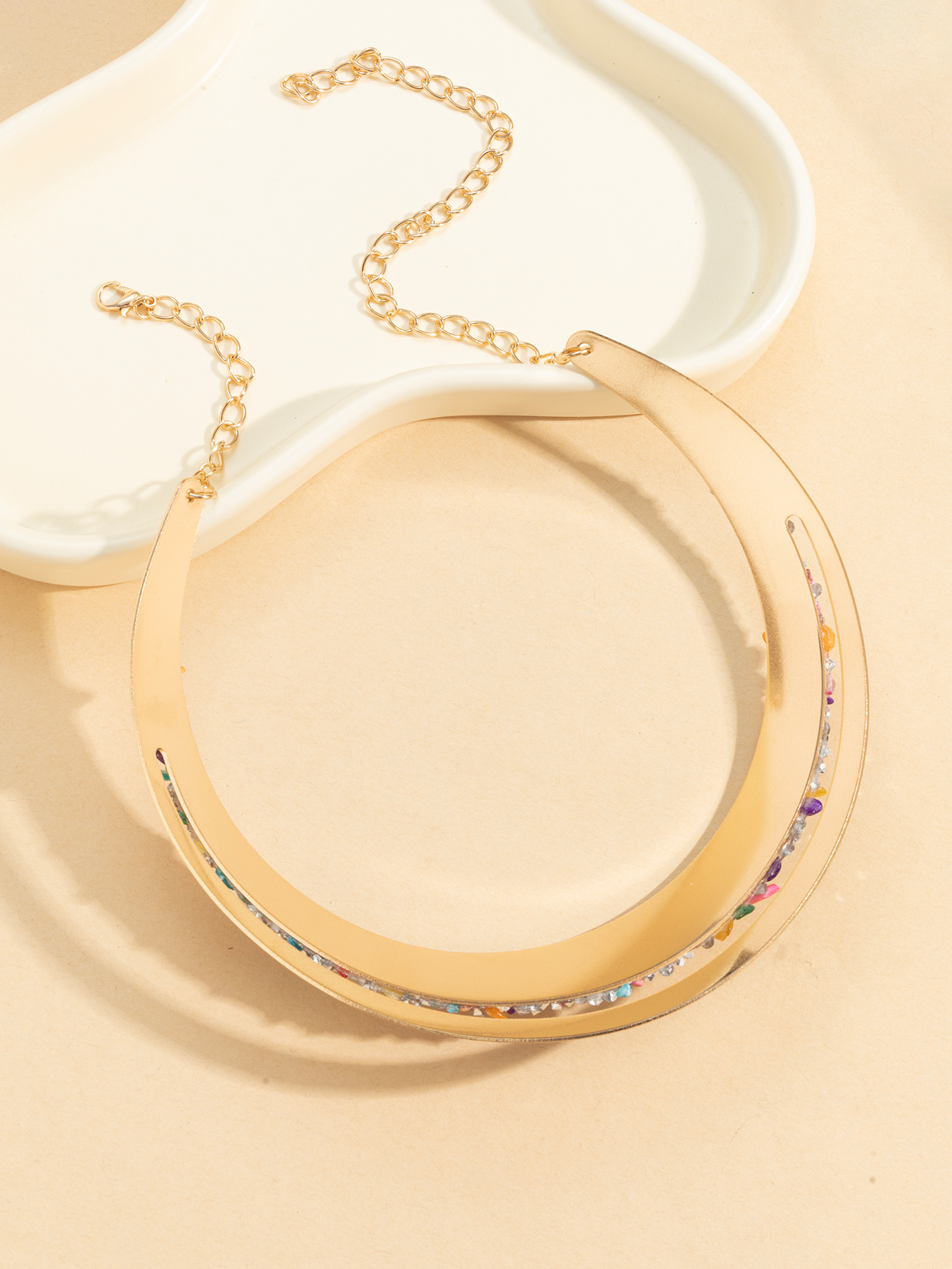 Cross-border Amazon bestsellers: Fashionable and trendy colorful women's necklaces from Europe and America Specification image