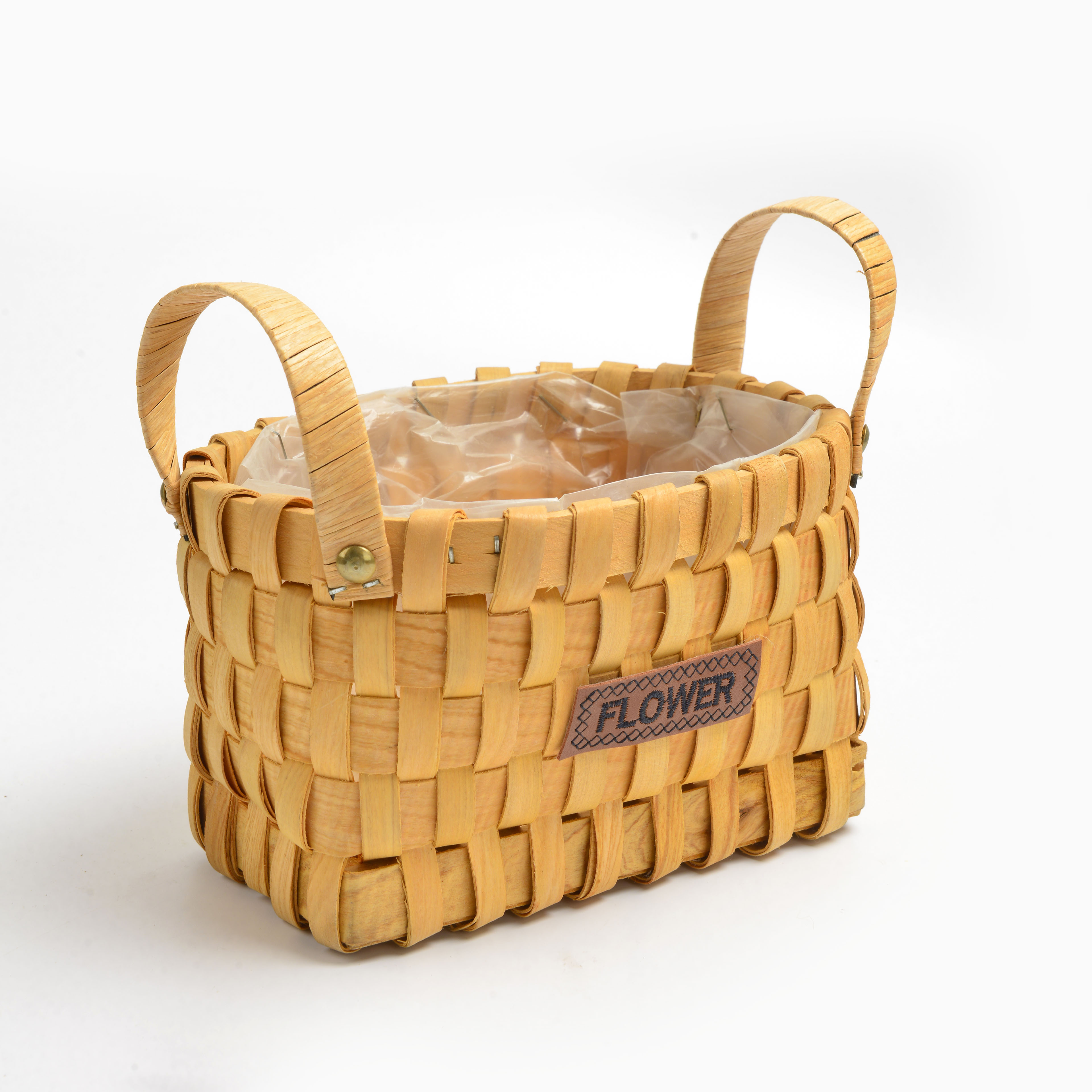 2022 New style bamboo woven letter flower basket Item Picture