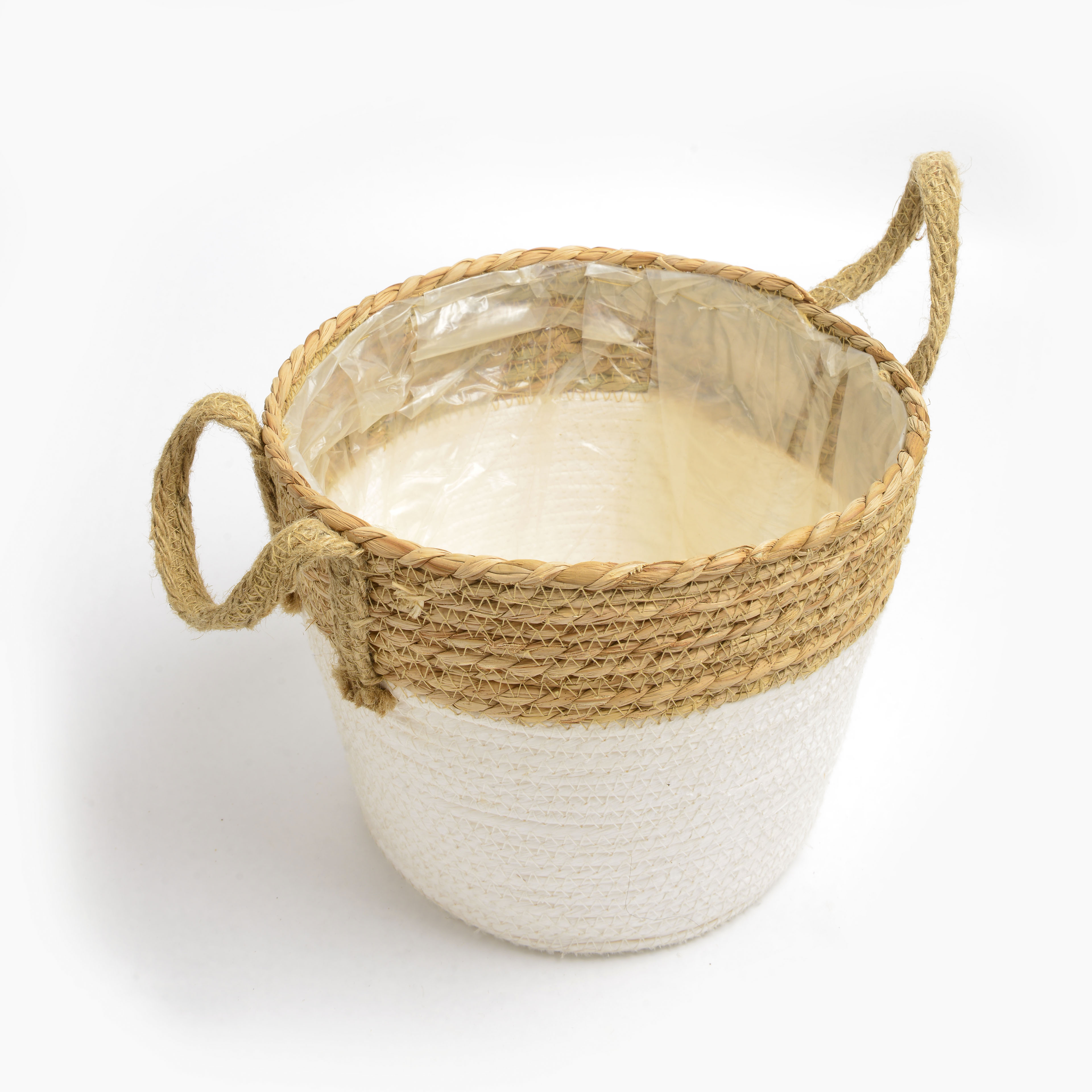 2022 New style hemp rope woven flower basket flowerpot details Picture