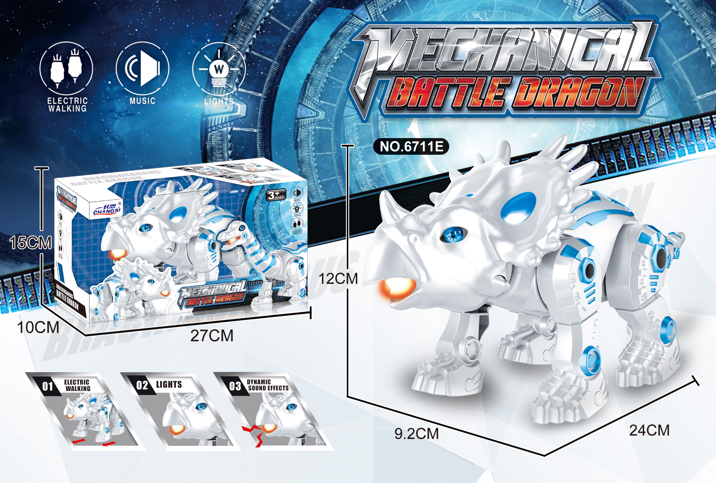 Changsi 6711 Electric Dinosaur