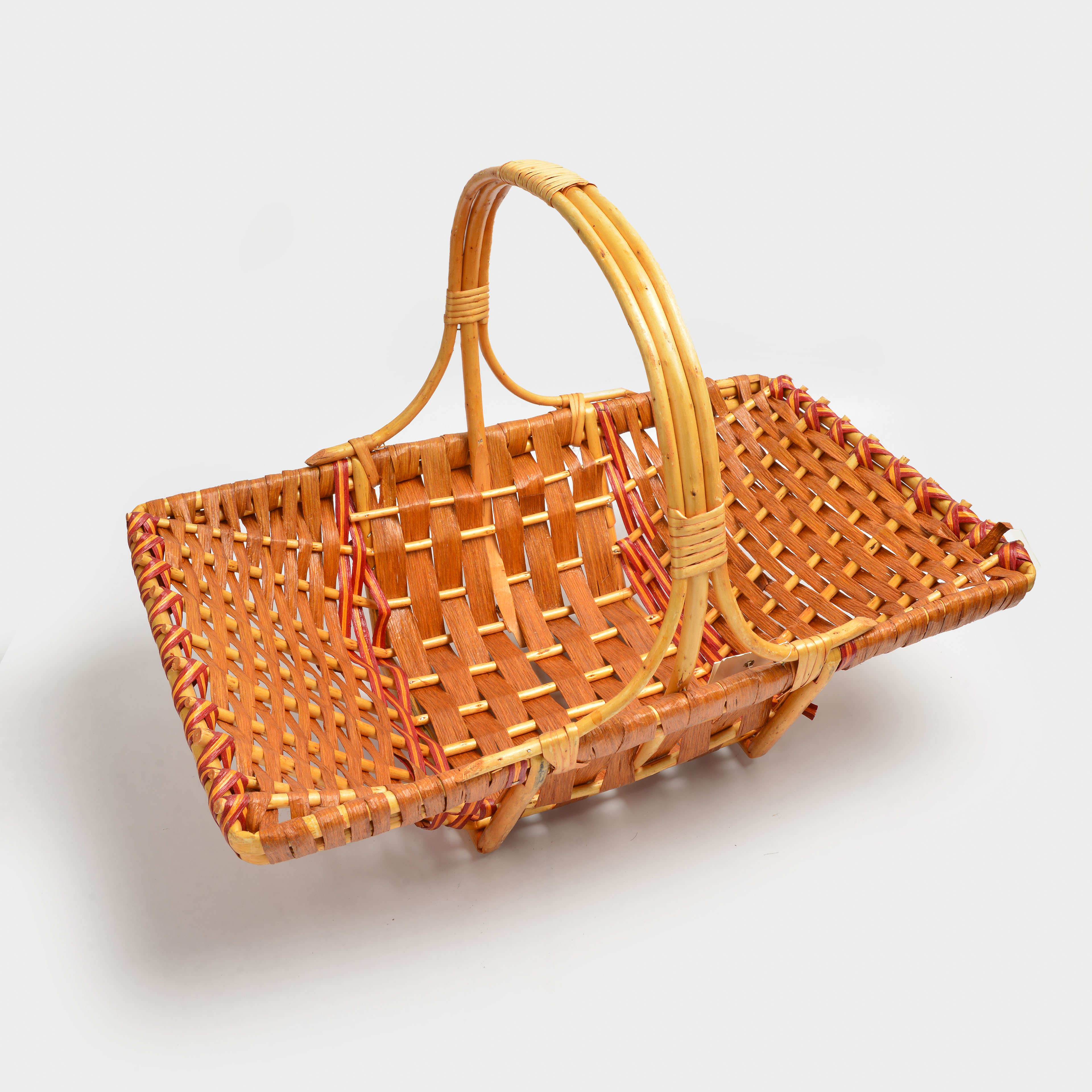 2022新款网红爆款长方形竹编花篮2详情4