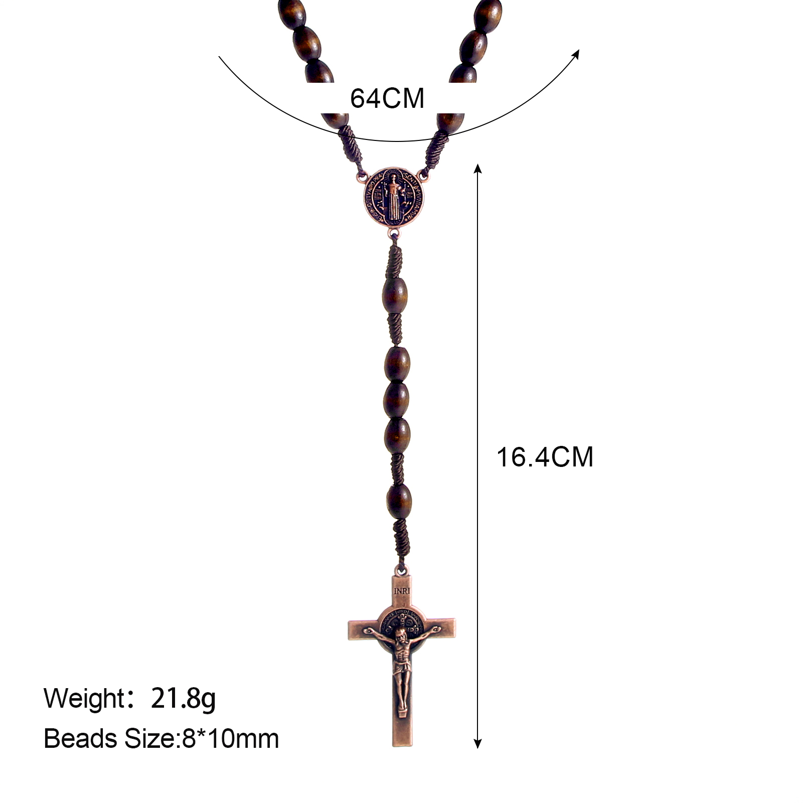 念珠项链/十字架项链/宗教木珠首饰产品图
