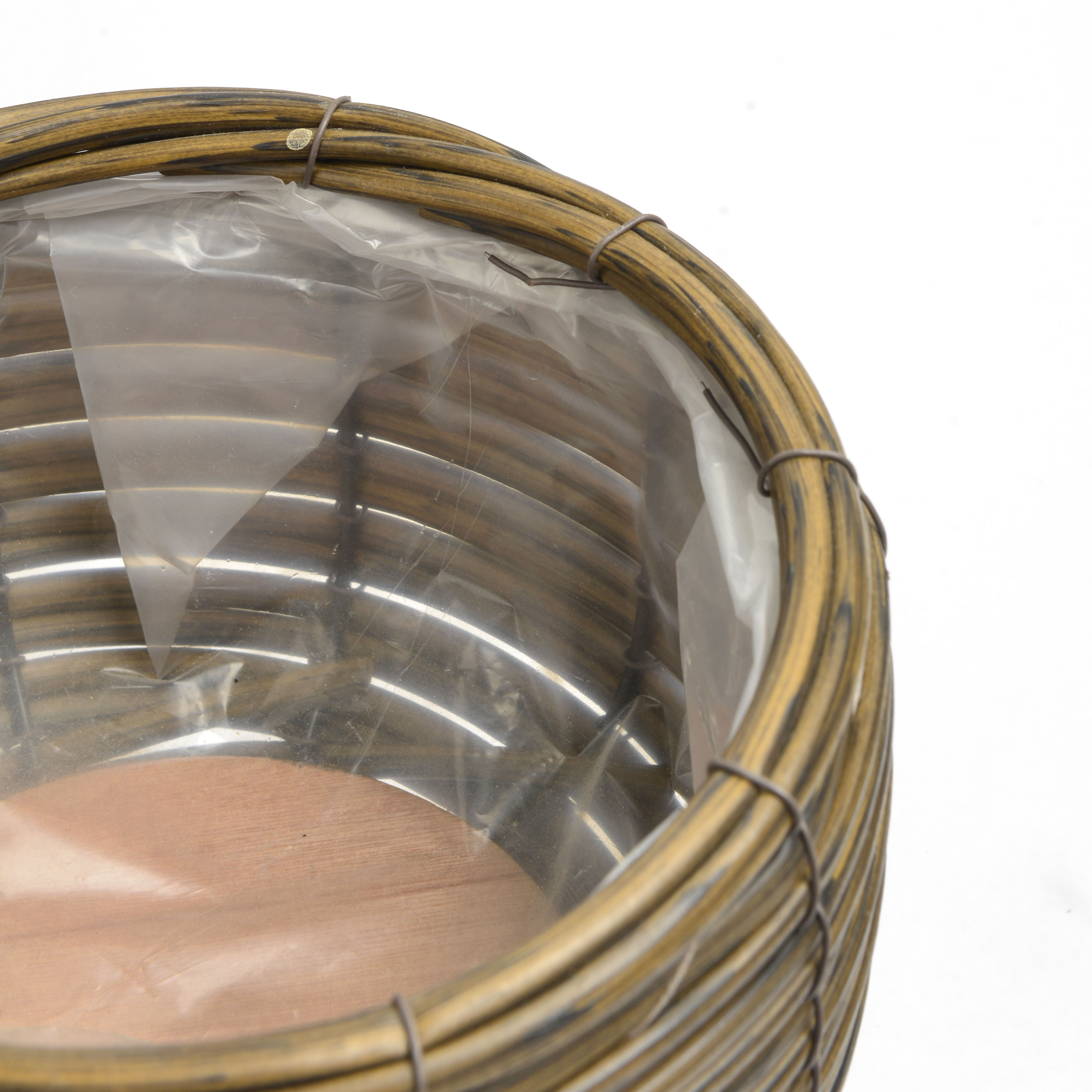 2022 New popular and best-selling circular woven flower POTS, flower baskets and triangular stands Specification image
