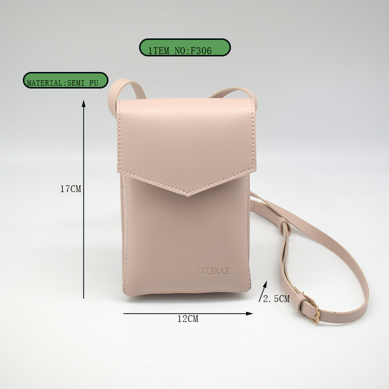 Beautiful lady's mobile phone bag