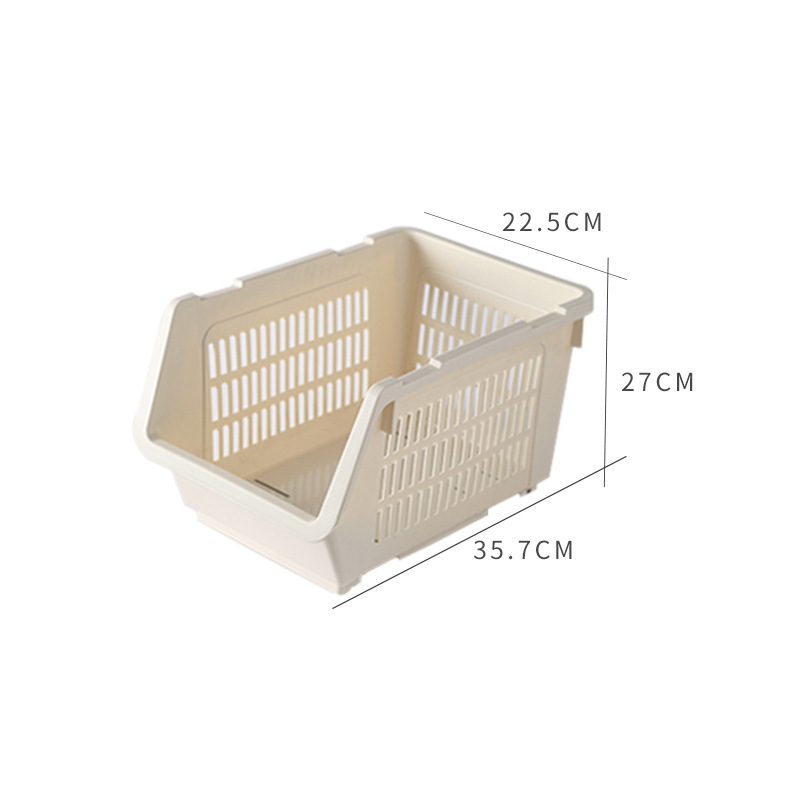 Household stackable storage basket