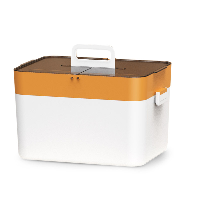Portable plastic flip-top storage box Specification image