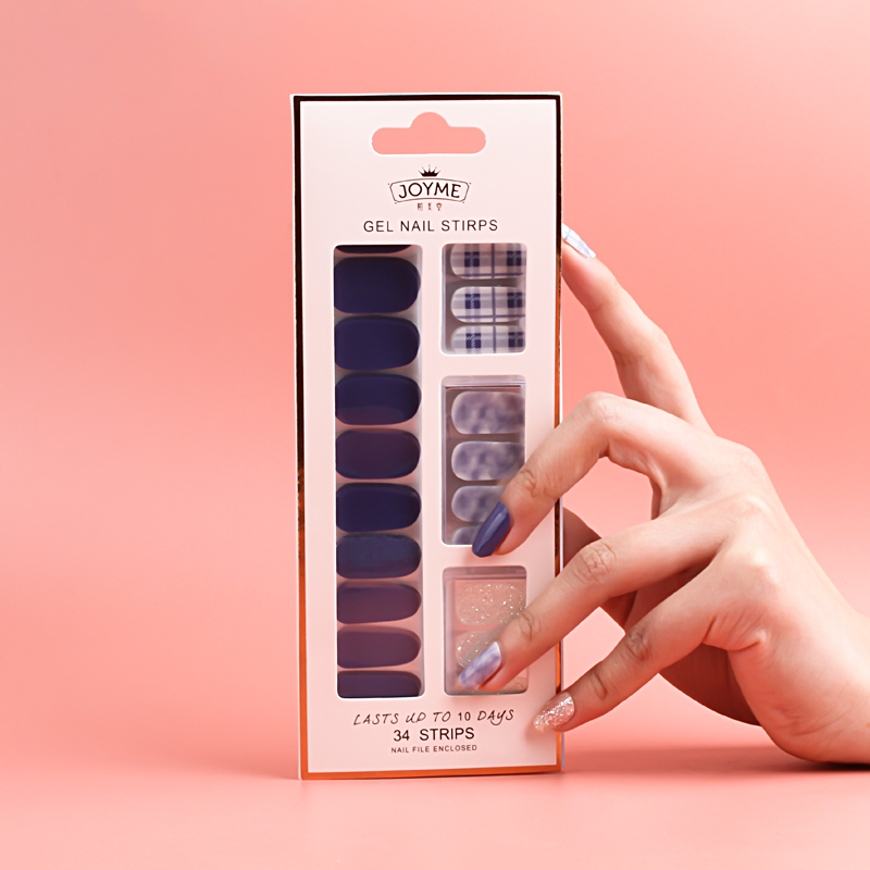 34 Nail stickers without baking lamp, Korean imported PU film nail stickers, waterproof and wear-resistant nail stickers 18