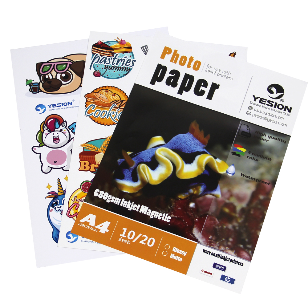 YESION matte magnetic photo paper A4 magnetic fridge magnets 10 pieces Magnetic stickers Inkjet printed magnetic photo paper Specification image
