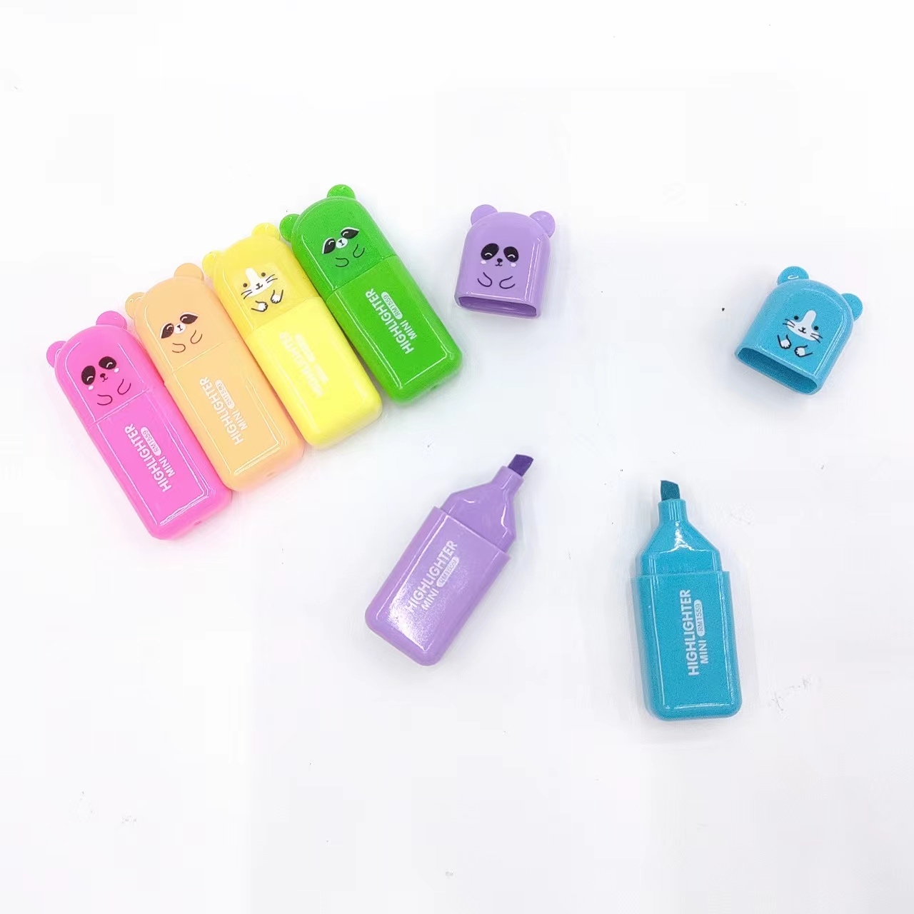 Mini highlighter, student key point marking pen, large-capacity drawing notebook pen Specification image