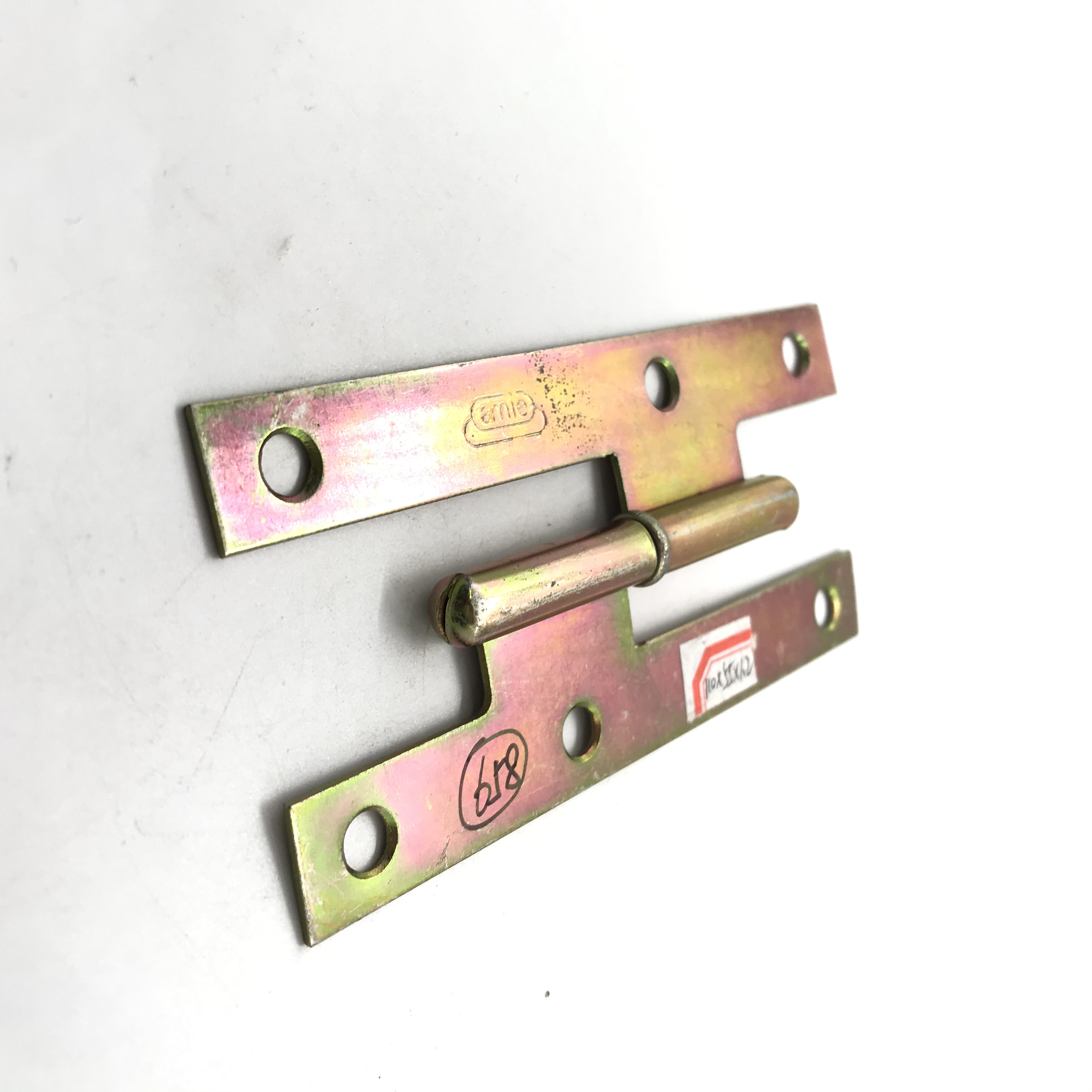 Shuzan brand American-style hinge interior wooden door, flat opening silent black plastic door hinge, durable daily hardware accessories Item Picture