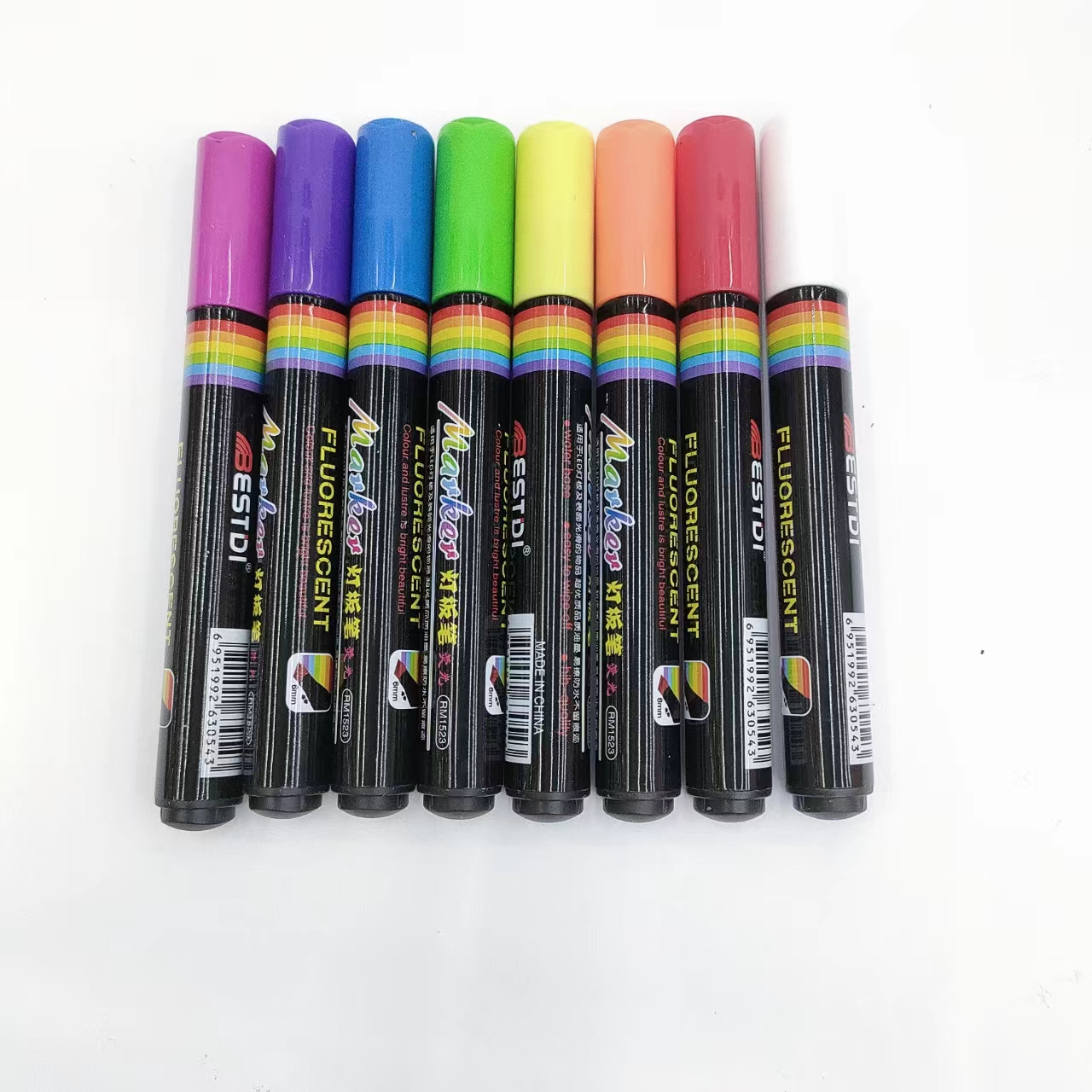Colorful light board pen, LED marker pen, planner pen, large capacity details Picture