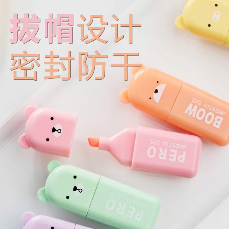 Highlighter, student key point marking pen, large-capacity drawing notebook pen Application Scenario