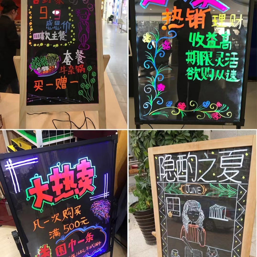 Colorful light board pen, LED marker pen, planner pen, large capacity Item Picture